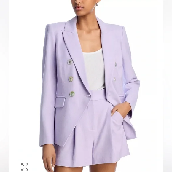 Veronica Beard New Miller Dickey Blazer in Soft Lilac Size 14 - Picture 7 of 8